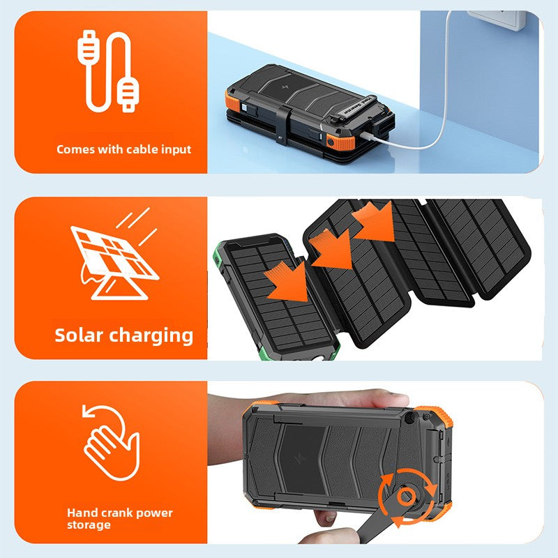 Foldable Solar Charging Panel Portable Power Bank