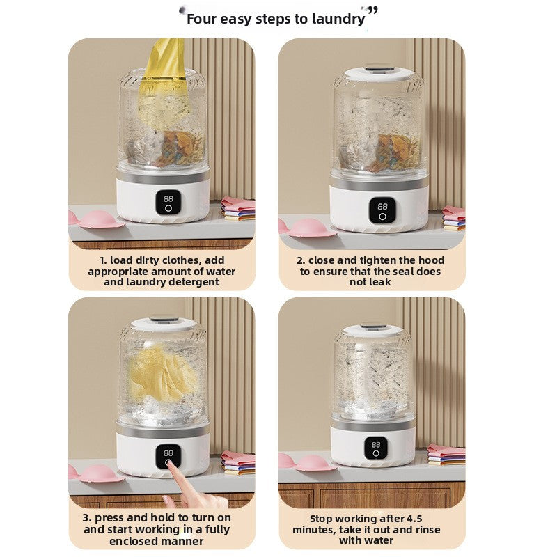 Portable Mini Washing Machine USB Charging