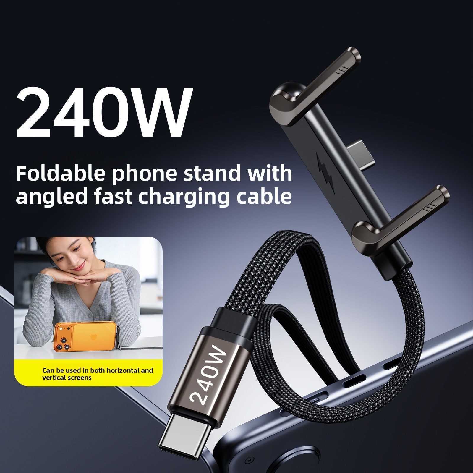 Fast Charging Braided Type-C Cable